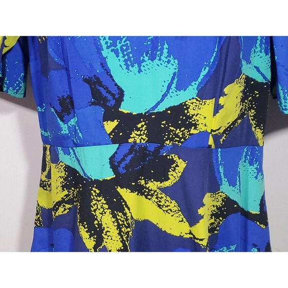 Christopher John Rogers Target Sz 4 Floral Puff Sleeve Tiered Ruffled Maxi Dress - Picture 4 of 8